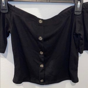 Off the should Crop Top